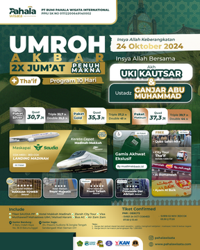 Umroh Akbar PENUH MAKNA 2x Jumat + Free Thaif