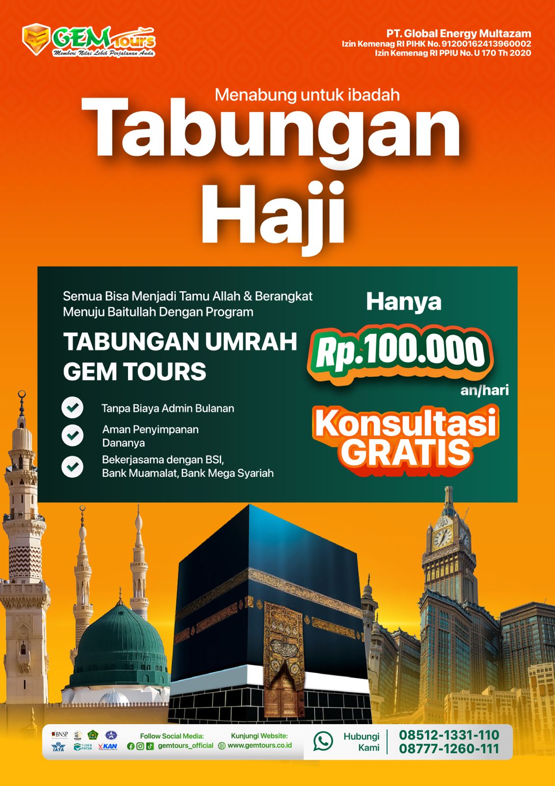 PROGRAM 2 TAHUN : TABUNGAN HAJI KHUSUS