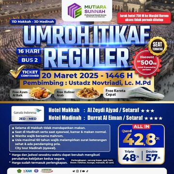 UMROH ITIKAF 20 MARET 2025 REGULER BUS 2