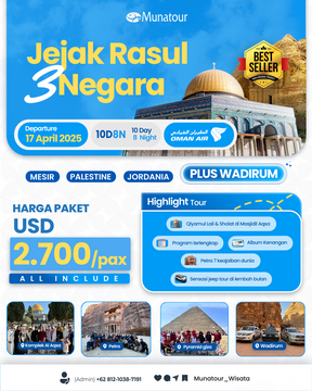 Jejak Rasul 3 Negara 17 April 2025