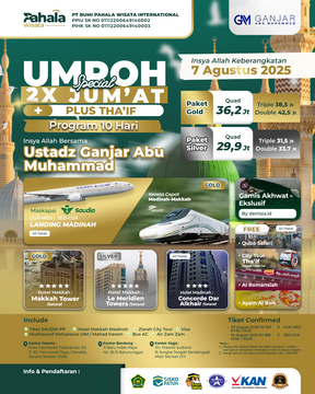 UMROH SPECIAL 2X JUM'AT PLUS THAIF 