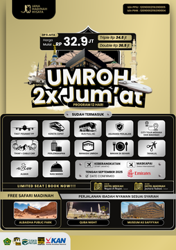 Umroh Plus Thaif & Quba Night 2x Jum'at 2025 M