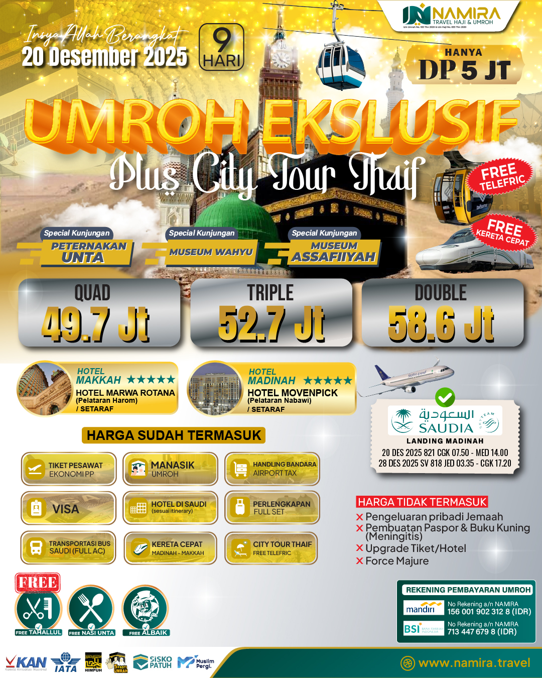 UMROH EKSLUSIF 20 DESEMBER 2025