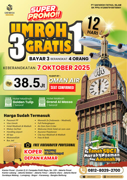UMROH 12 HARI 3 GRATIS 1