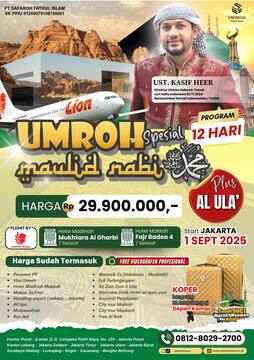 UMROH MAULID PLUS AL ULA 12 HARI