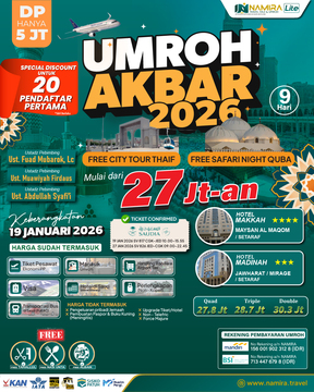 UMROH AKBAR 19 JANUARI 2026 BATCH 1