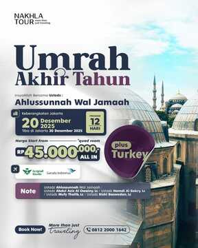 UMROH PLUS TURKEY AKHIR TAHUN 19 DESEMBER 2025