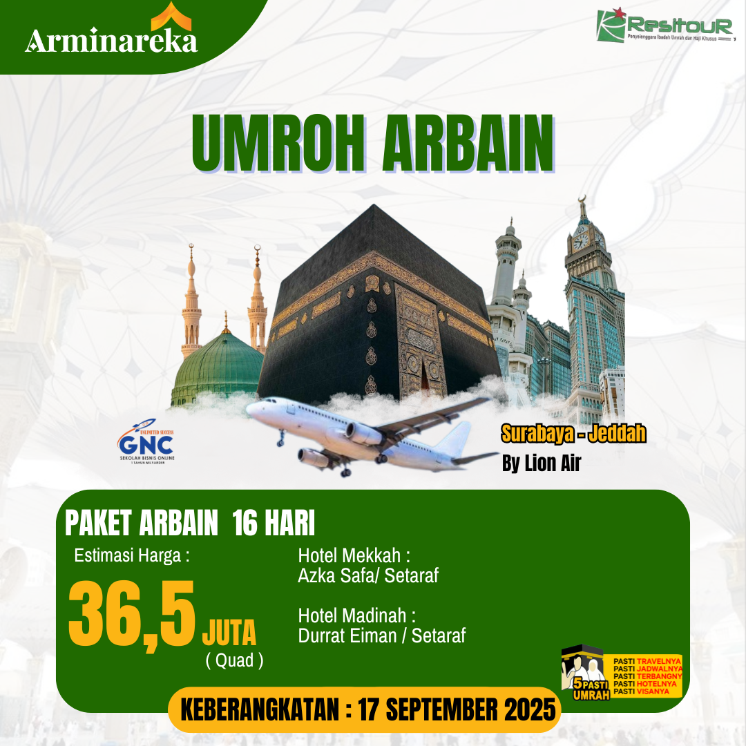 UMROH ARBAIN 17 SEPTEMBER 2025