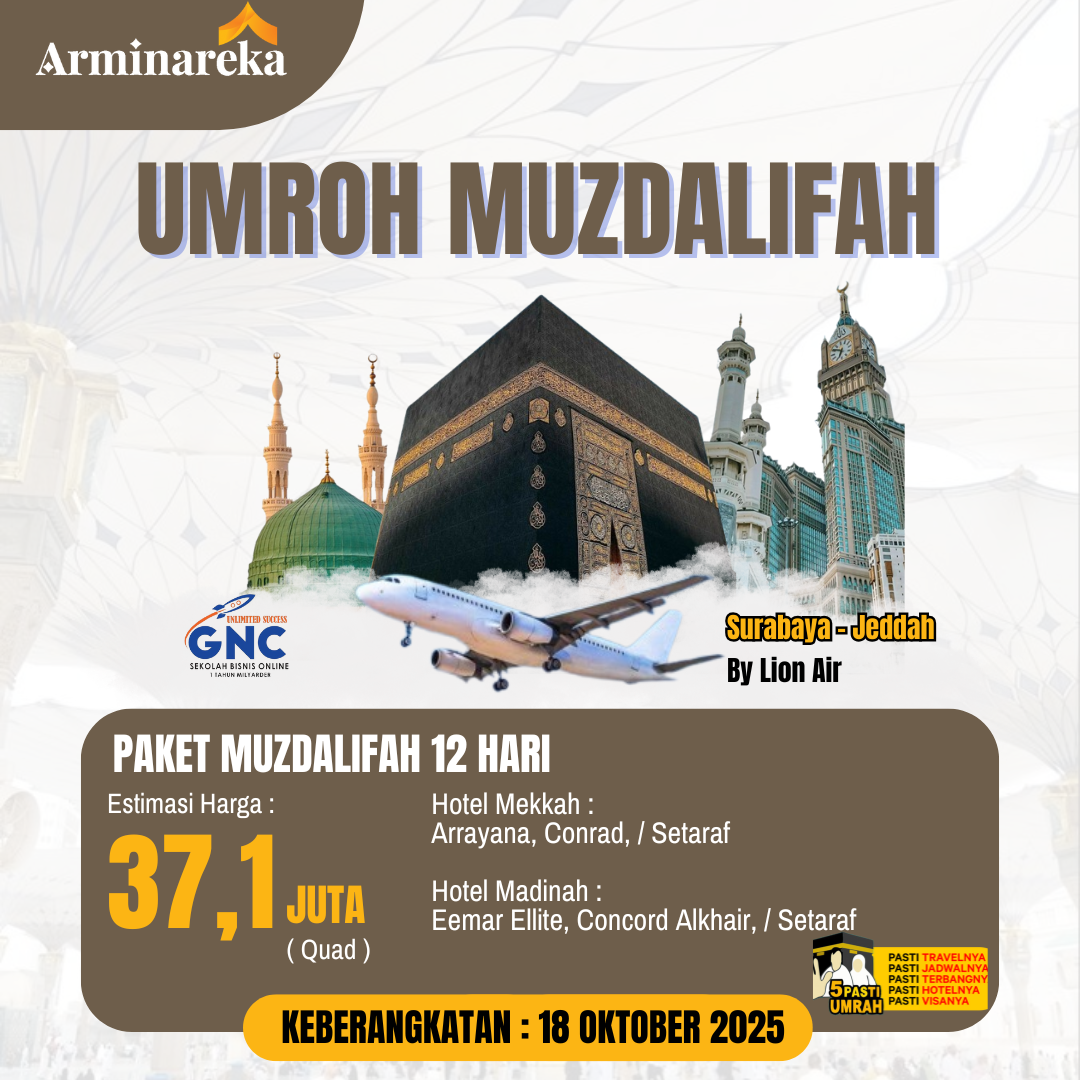 UMROH MUZDALIFAH 18 OKTOBER 2025 ARMINAREKA