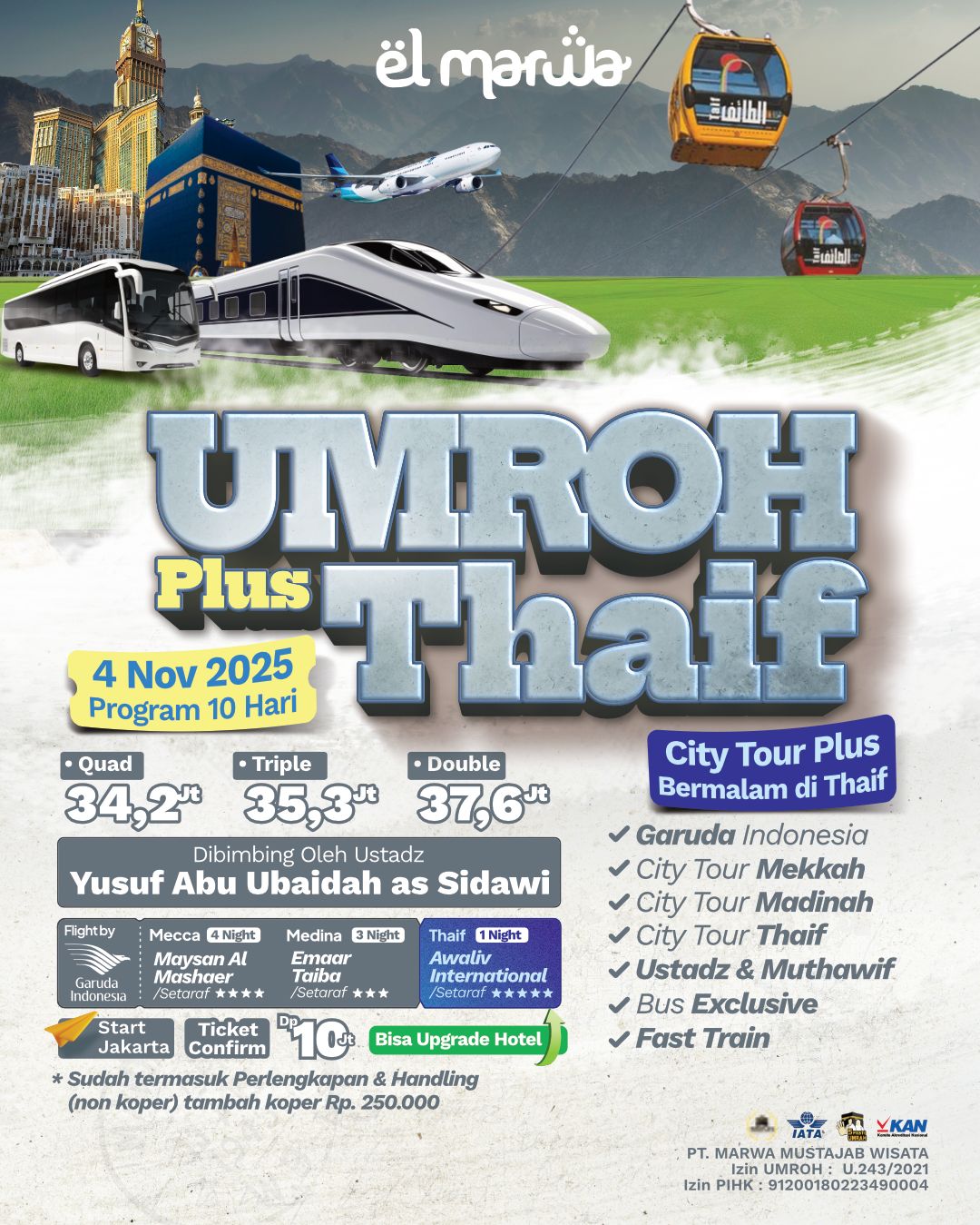 UMROH SEJARAH PLUS THAIF 04 NOVEMBER 2025