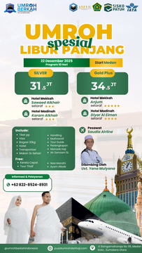 PROMO PAKET UMROH LIBUR PANJANG START MEDAN DESEMBER 2025