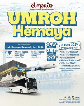 UMROH AKHIR TAHUN HEMAYA 06 - 03 DESEMBER 2025