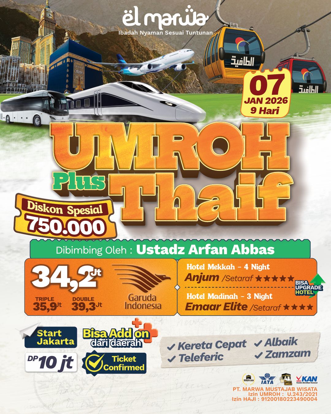 UMROH SEJARAH PLUS THAIF 07 JANUARI 2026