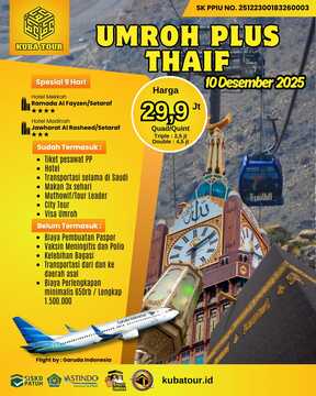 UMROH PLUS THAIF 10 DESEMBER 2025
