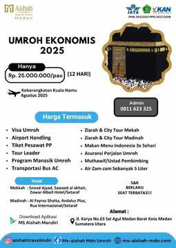 Paket Umroh Ekonomis Bulan Agustus 2025