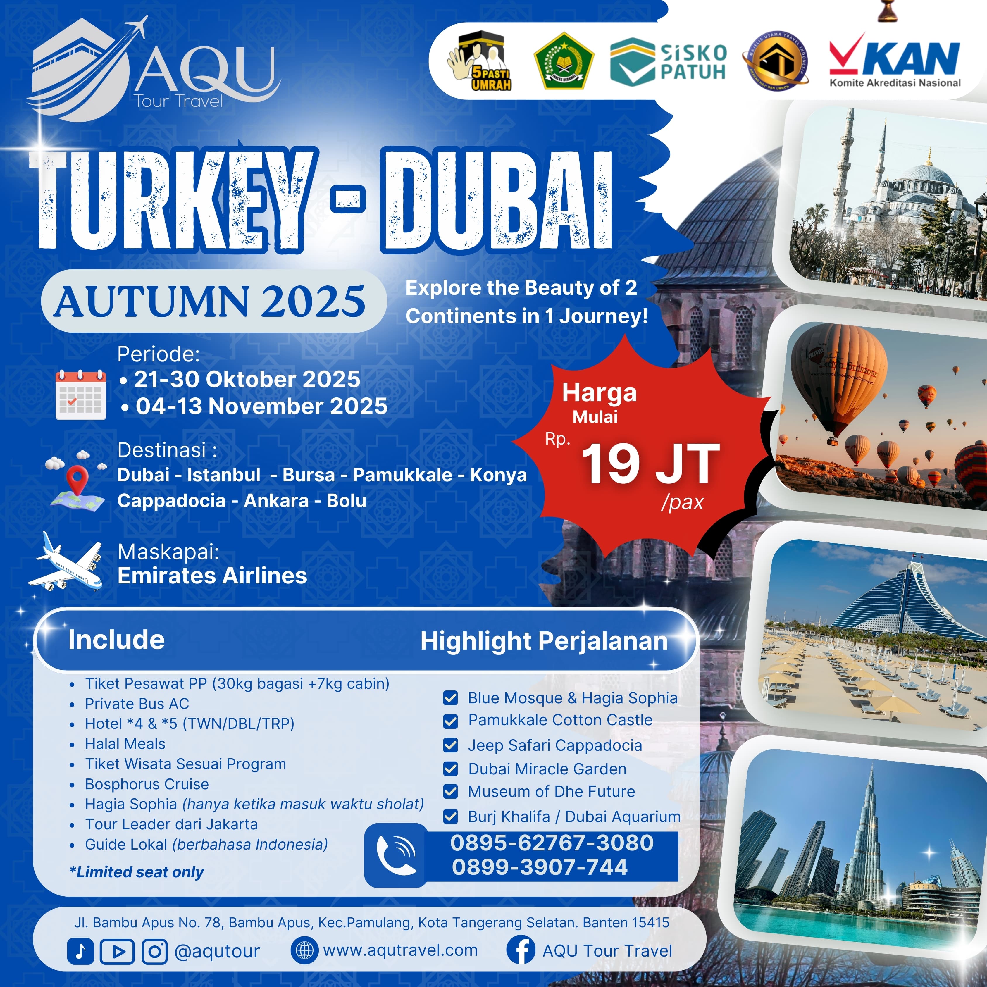TOUR TURKI + DUBAI AUTUMN 2025