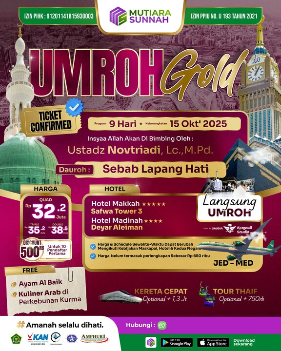 UMROH GOLD 15 OKTOBER 2025