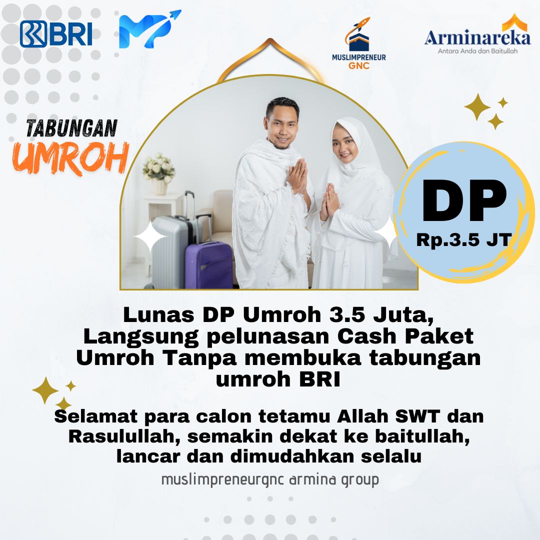 DP Umroh (Tanpa Tabungan Umroh BRI)