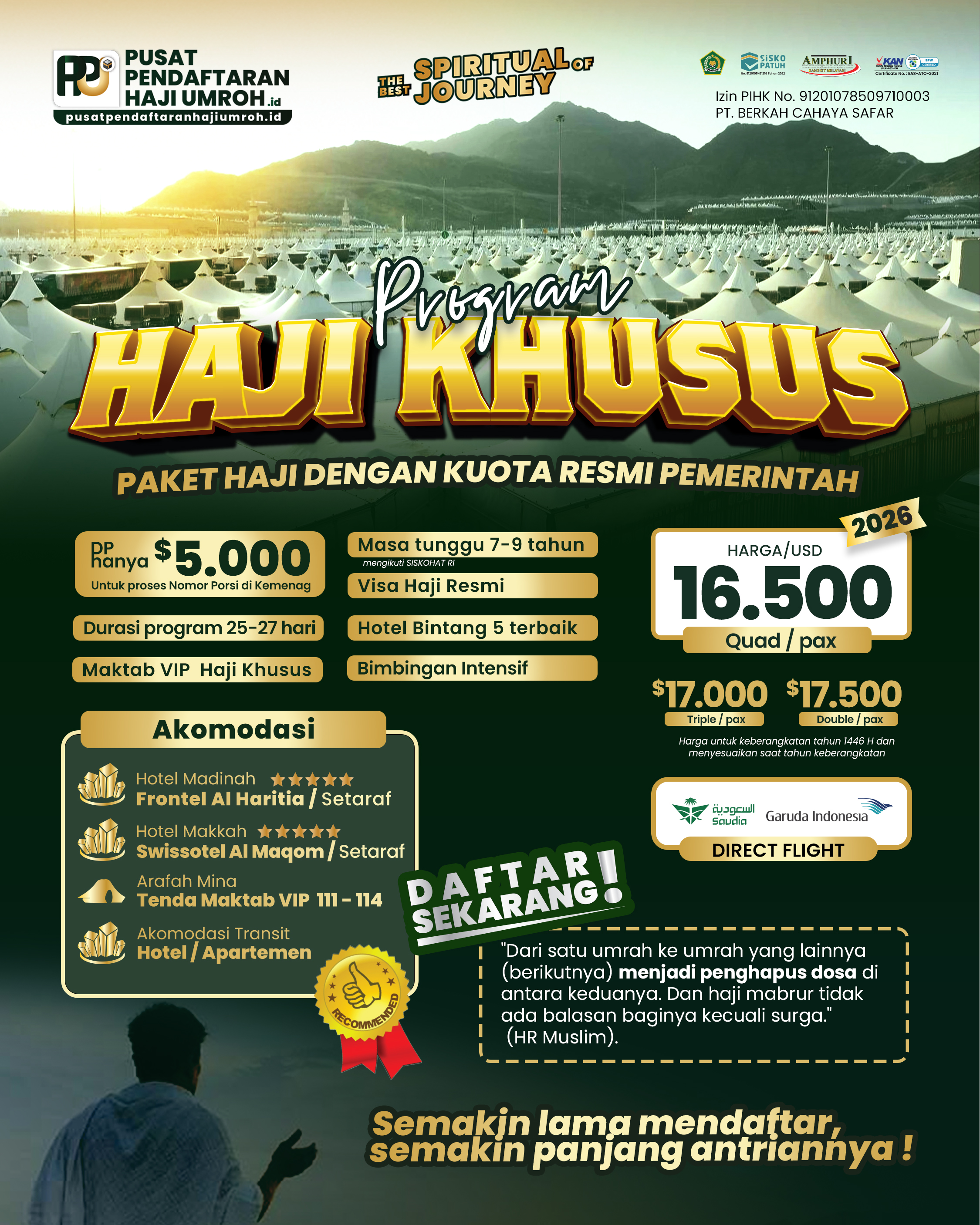 TAUBAT (Tabungan hAji Umroh bersahaBAT) ⭐️⭐️⭐️⭐️⭐️