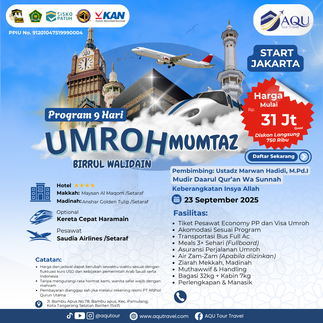 UMROH MUMTAZ 23 SEPTEMBER 2025