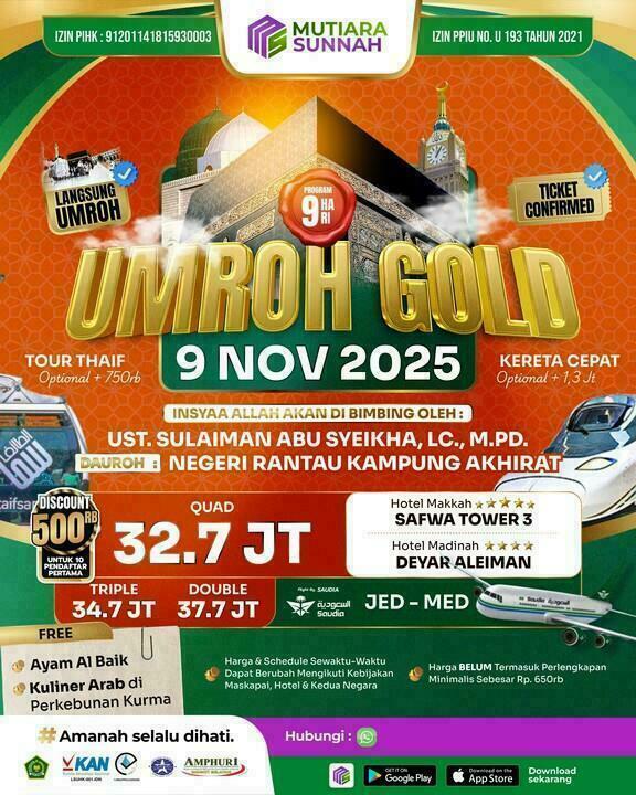 UMROH GOLD 09 NOVEMBER 2025
