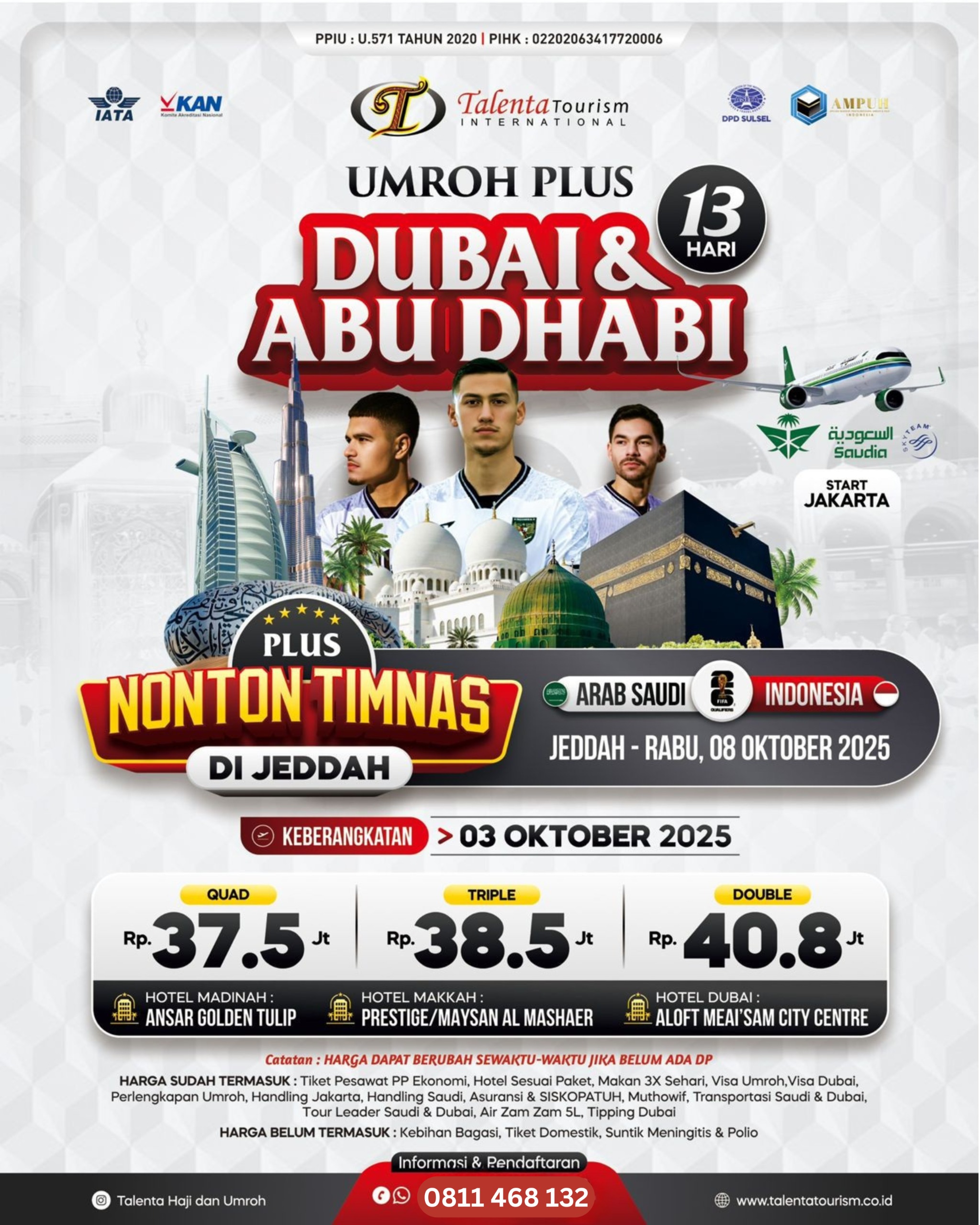 UMROH PLUS DUBAI - ABU DHABI Plus Nonton TIMNAS