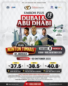 UMROH PLUS DUBAI - ABU DHABI Plus Nonton TIMNAS