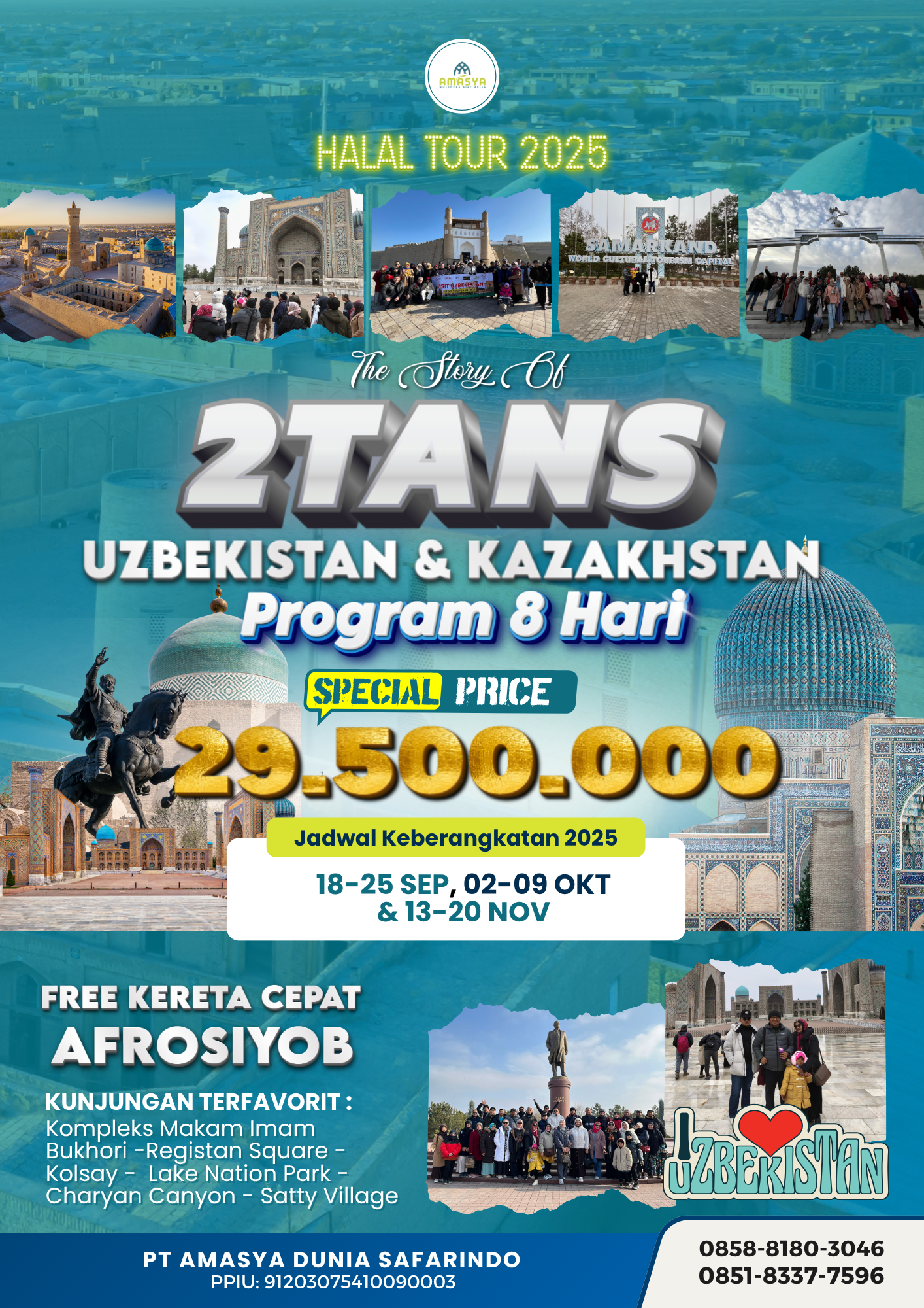 Halal Tour 2 TANS - Uzbekistan & Kazakhstan