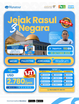 Jejak Rasul 3 Negara 30 Oktober 2025