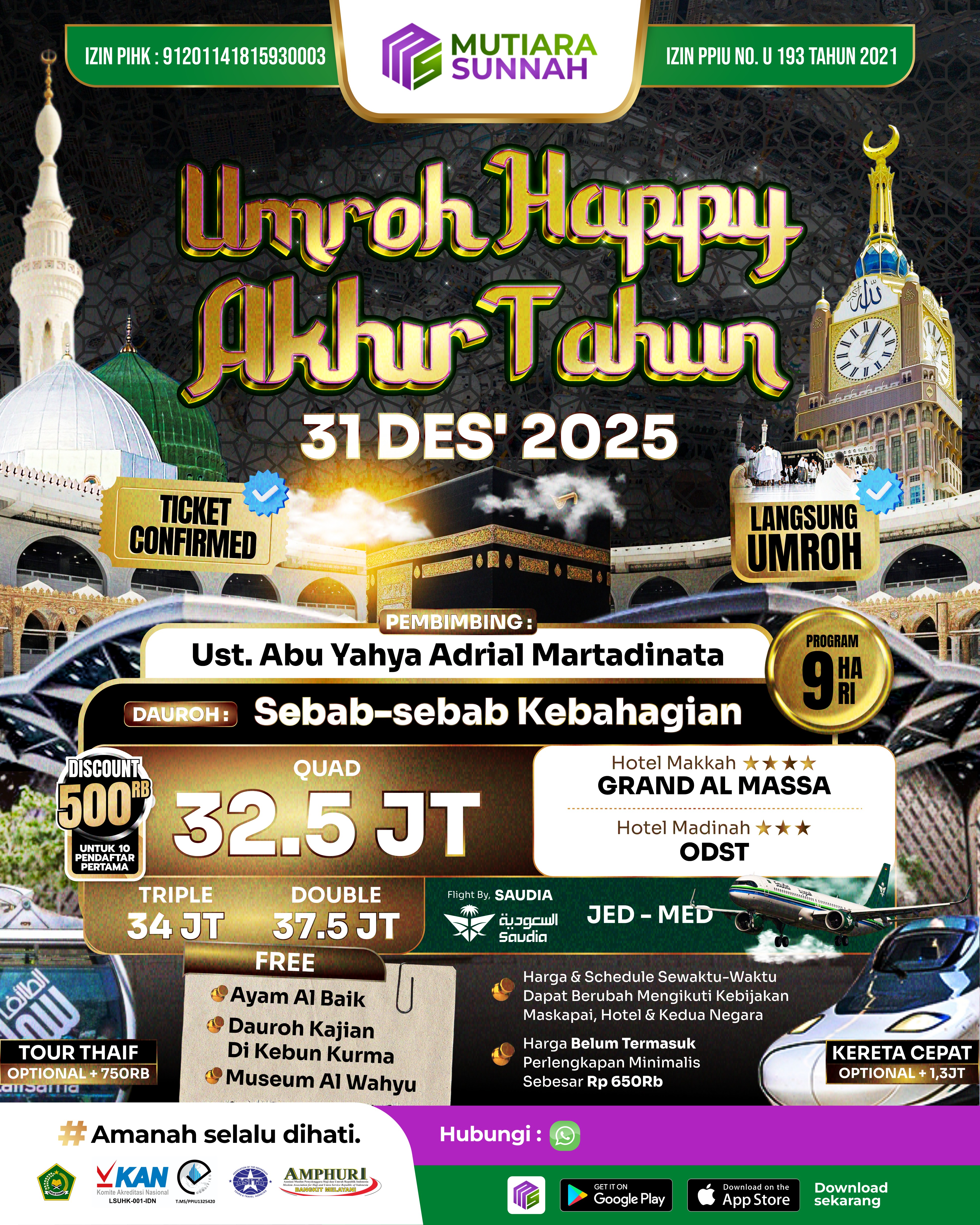 UMROH HAPPY AKHIR TAHUN 31 DESEMBER 2025