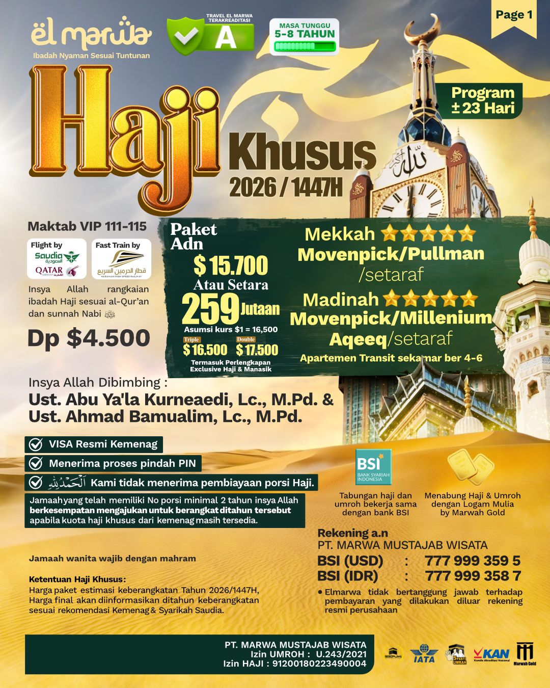 PAKET HAJI KHUSUS (ADN)