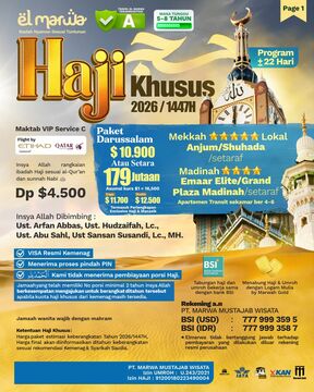 PAKET HAJI KHUSUS (DARUSSALAM)