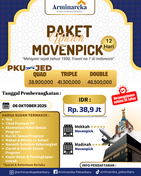 Paket Umroh Movenpick 6 Oktober 2025