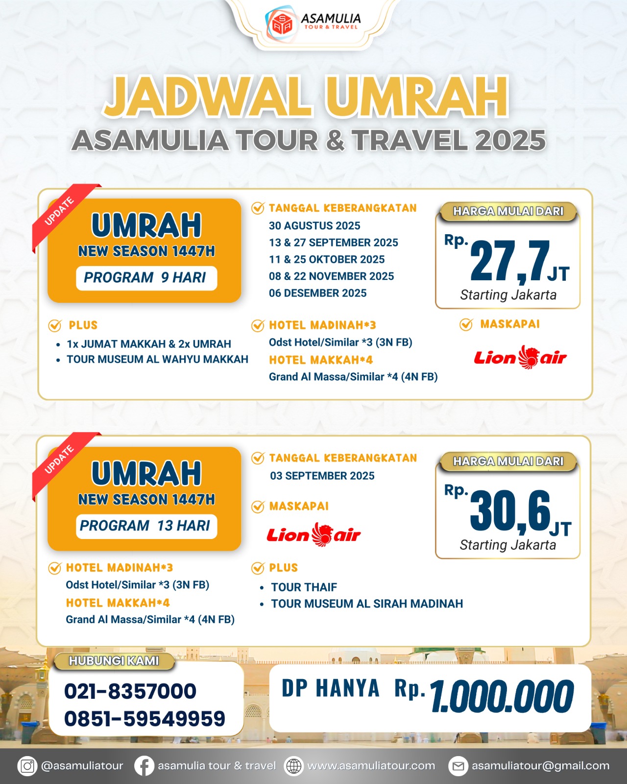 UMRAH NEW SEASON  ( 25 OKTOBER 2025)