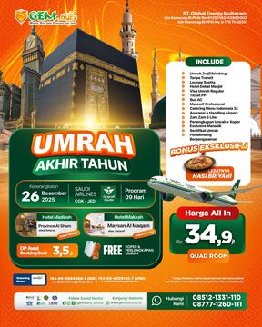 26 DESEMBER 2025 "UMRAH RESOLUSI AKHIR TAHUN"