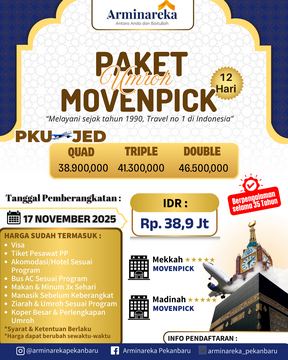 Paket Umroh Movenpick 17 November 2025 