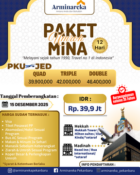 Paket Umroh Mina 15 Desember 2025