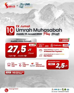 UMRAH MUHASABAH PLUS THAIF 15 JANUARI 2026