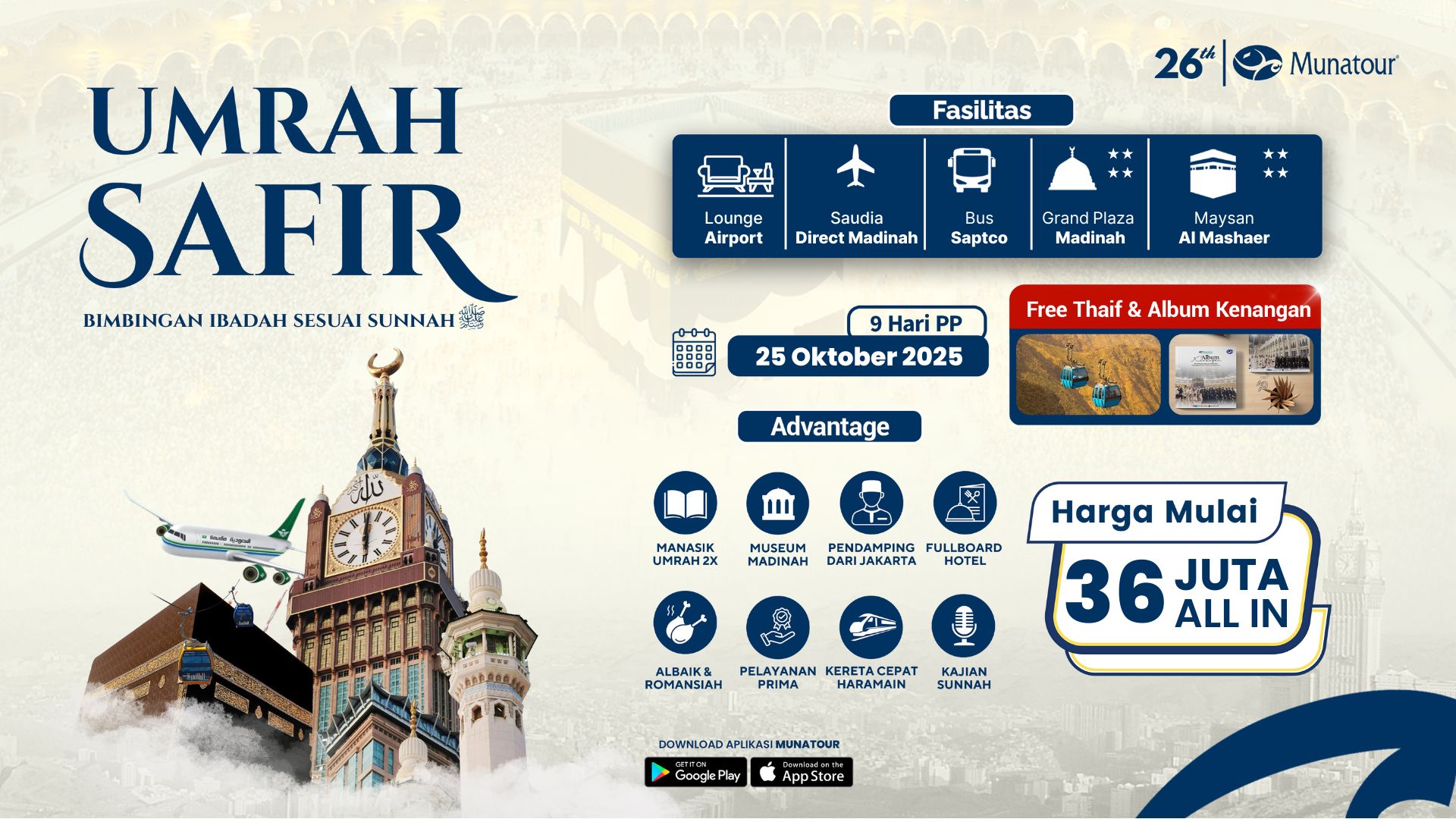 Umroh Safir Landing Jeddah 25 Oktober 2025