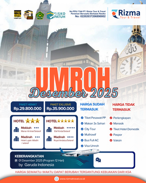 UMROH DESEMBER 12 HARI - Exslusive