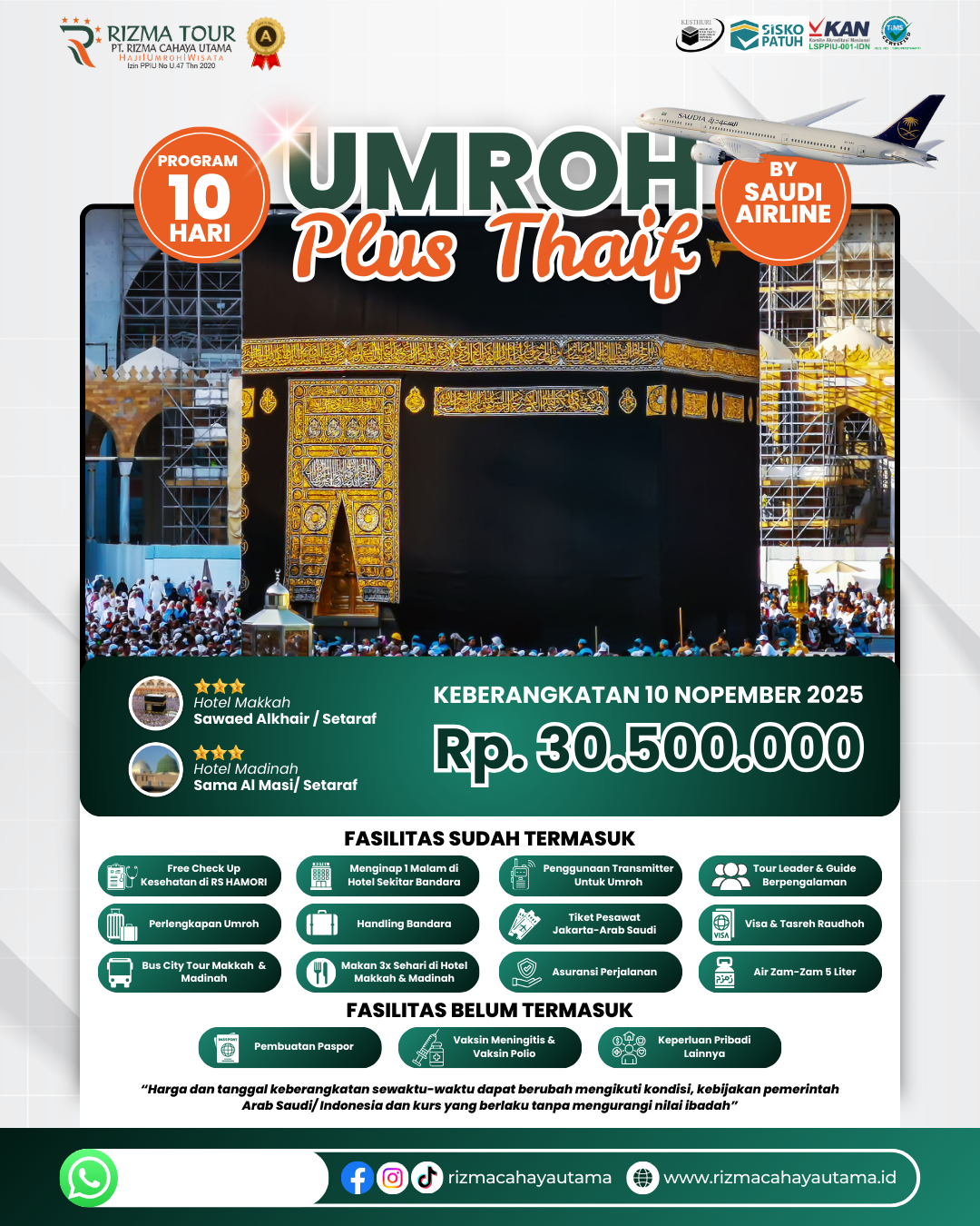 Umroh Plus Thaif 09 Nopember 2025