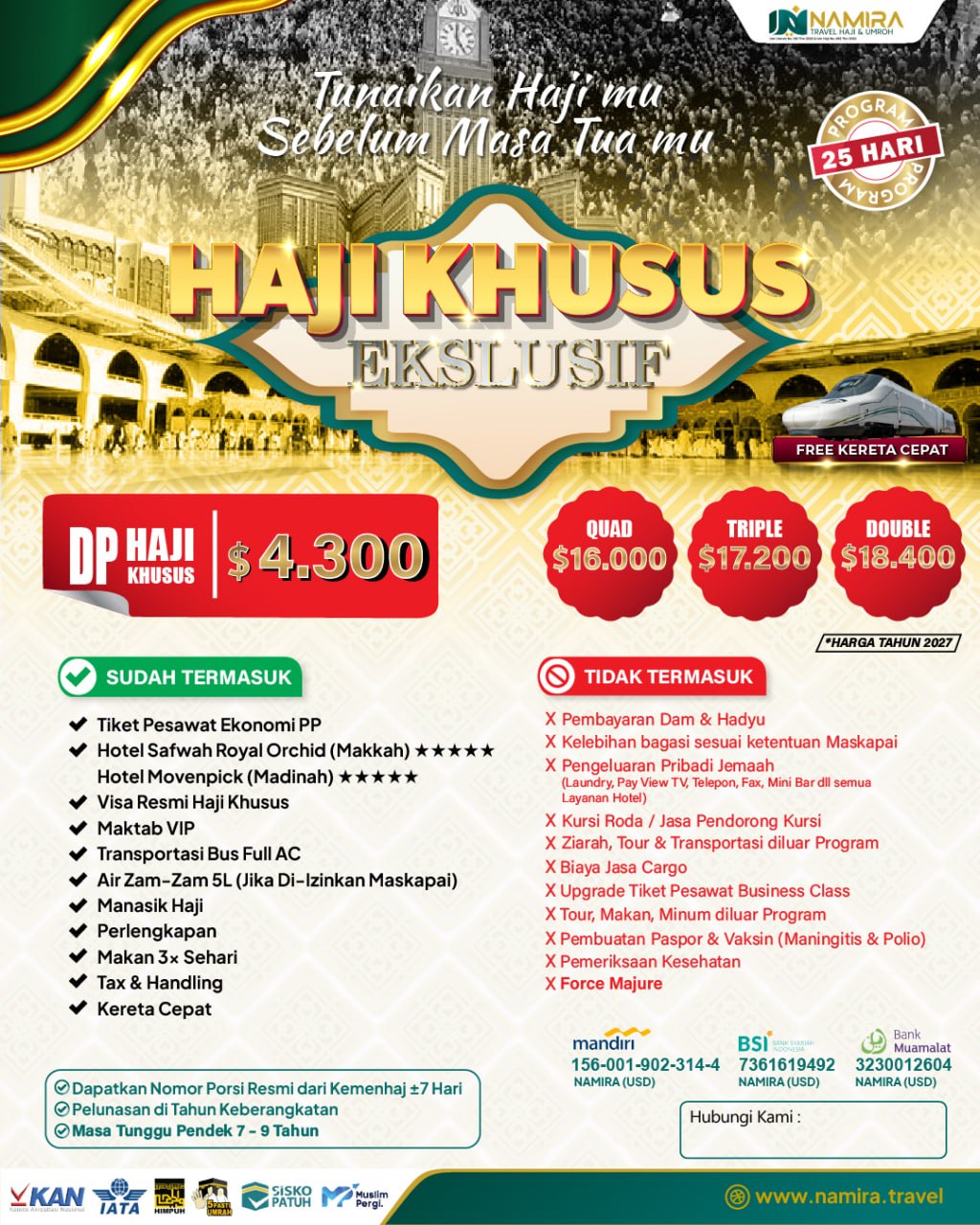HAJI KHUSUS (ONH PLUS) EKSKLUSIF
