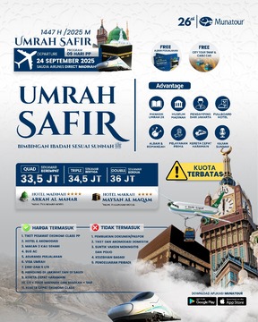 Umroh Safir Landing Madinah 24 September 2025