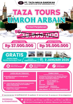 3 JAN 26 - UMROH ARBAIN 15 HARI PERJALANAN