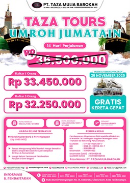 26 NOV 25 - UMROH JUMATAIN 14 HARI PERJALANAN