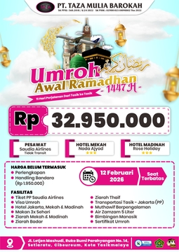 12 FEB 26 - UMROH AWAL RAMADHAN 1447 H - 11 HARI 