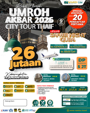 UMROH AKBAR LITE 19 JANUARI 2026