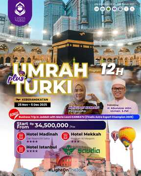 UMROH PLUS TURKI 25 NOVEMBER - 5 DESEMBER 2025