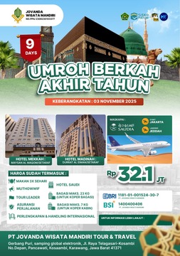 UMROH BERKAH AQSO 03 NOVEMBER 2025 9 DAYS