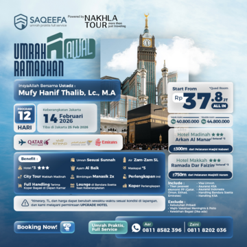 UMROH SAQEEFA AWAL RAMADHAN 14 FEBRUARI